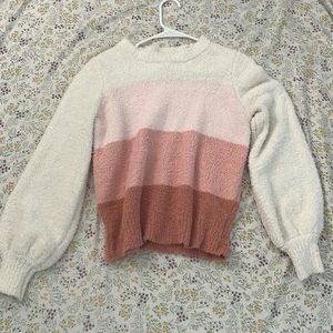 XS Lauren Conrad sweater with puffed sleeves